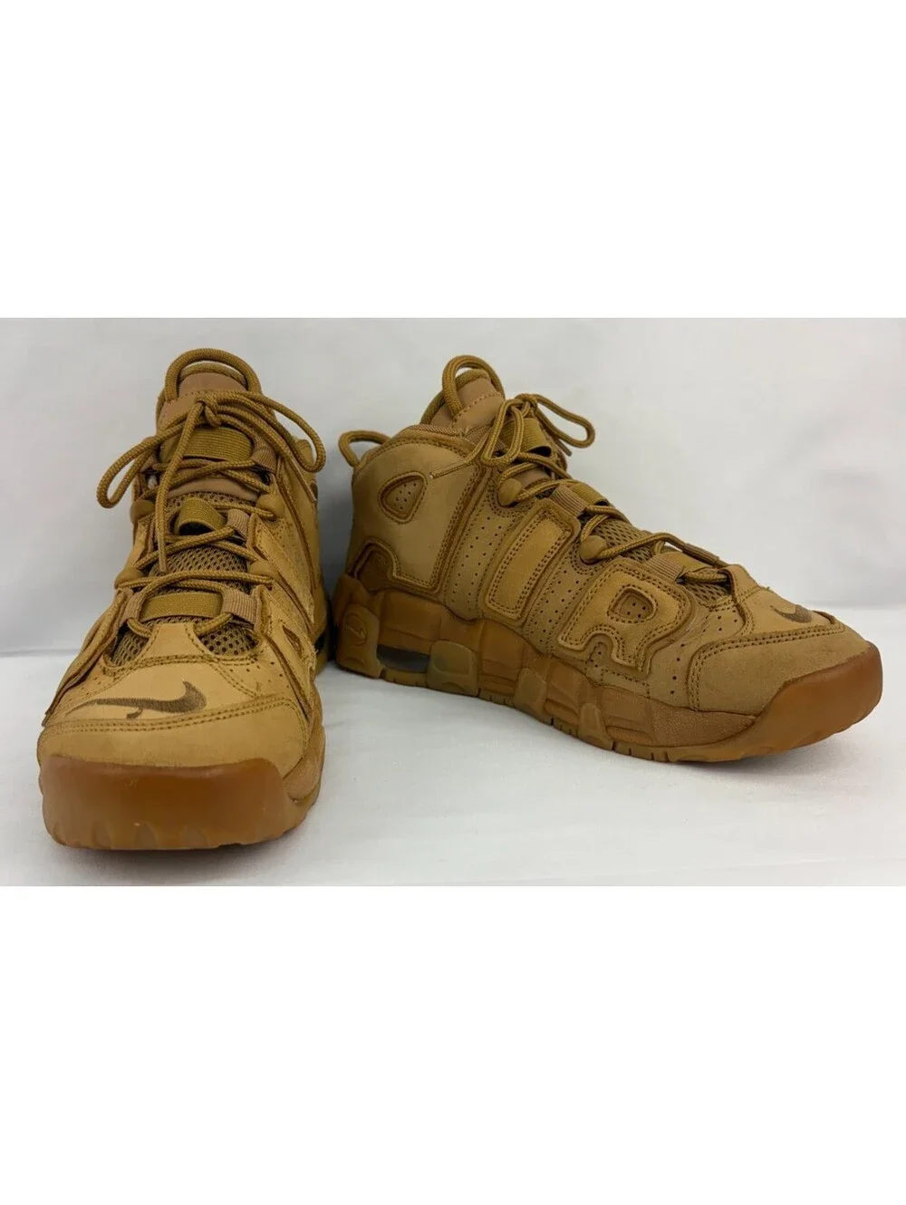 Size 7 (GS) - Nike Air More Uptempo Mid Flax 922845-200